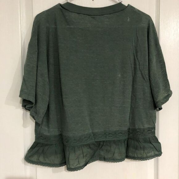 Brand New Free People Fall In Love Wash Army Tee For Women Size Small - Picture 9 of 9